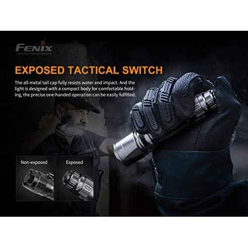 Fenix TK11 TAC 1600 Lumen LED Tactical Flashlight with EdisonBright BBX3 battery carry case bundle