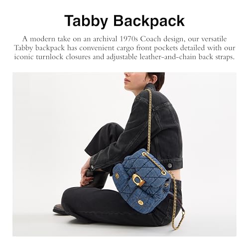 COACH Women's Quilted Leather Tabby Backpack