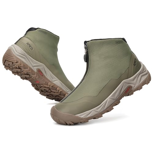 XPETI Men's Coldurban II Front Zip Waterproof Campsite Hiking Boots