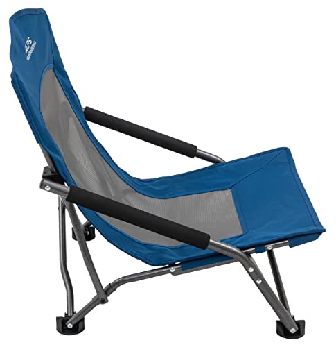 ALPS Mountaineering Rendezvous Low Camping Chairs for Adults with Arms, Cool Mesh Center, Powder Coated Steel Frame, Compa...