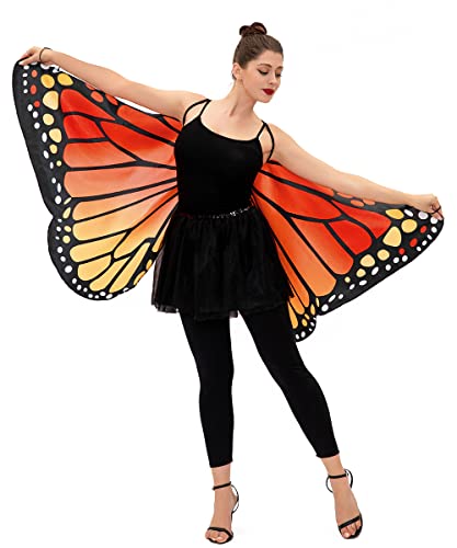 Seasons Adult Monarch Butterfly Cape Wings, One Size