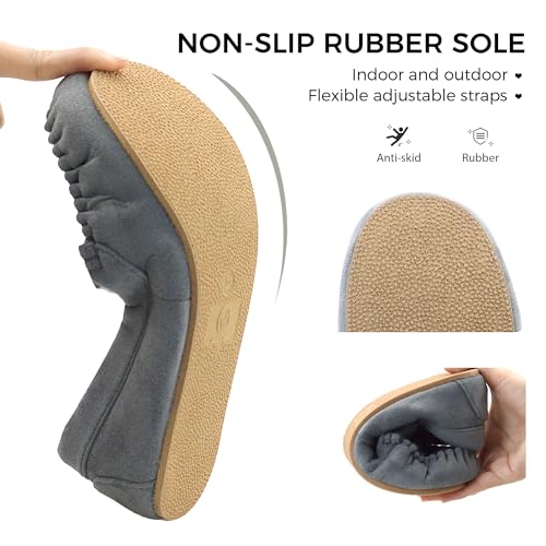 Vonair Womens Moccasin Slippers Cozy Memory Foam Slippers Indoor & Outdoor Fuzzy Slip On Warm House Shoes for Women