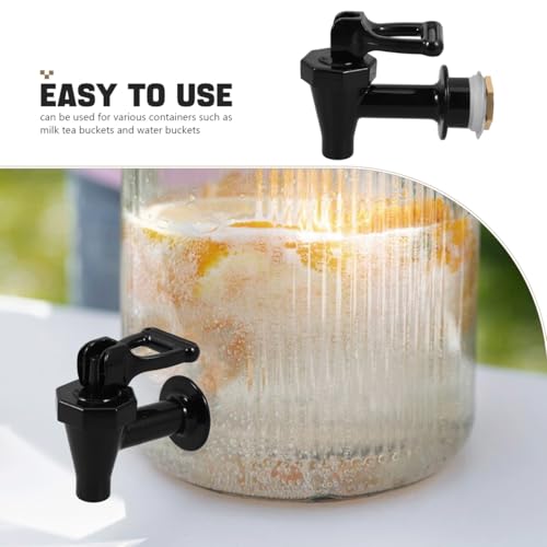JECOMPRIS Beverage Dispenser Replacement Spigot with Child Lock and Elbow Protector 5.12 Inch Plastic Water Faucet for Dri...