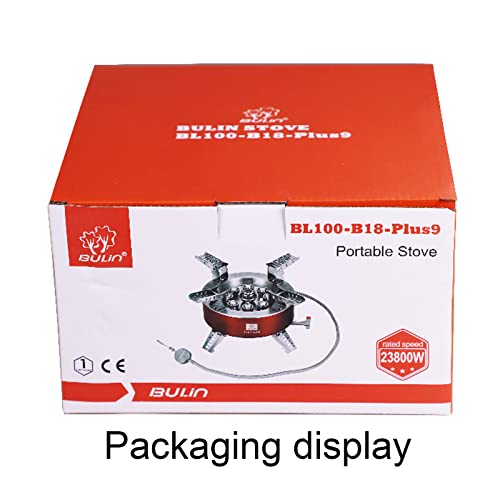 BULIN AirOka B18 Puls 23800W Alloy Portable Picnic Camping Stove Windproof Design Gas Cooking Burner with Piezo Ignition a...