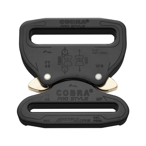 Hero's Pride Cobra Pro Style Aluminum Heavy Duty 2.25 Inch Duty Gear Quick Release Adjustable CCW Belt Buckle