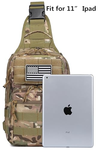 HPDF Small Tactical Military Backpack Sling Crossbody Holster Bag For Men CCW Sling Bag 10L