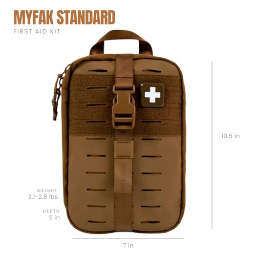 MY MEDIC MyFAK Standard - Ifak First Aid Kit - HSA FSA - 132 Life Saving Trauma and Medical Items - Survival Kit for Campi...
