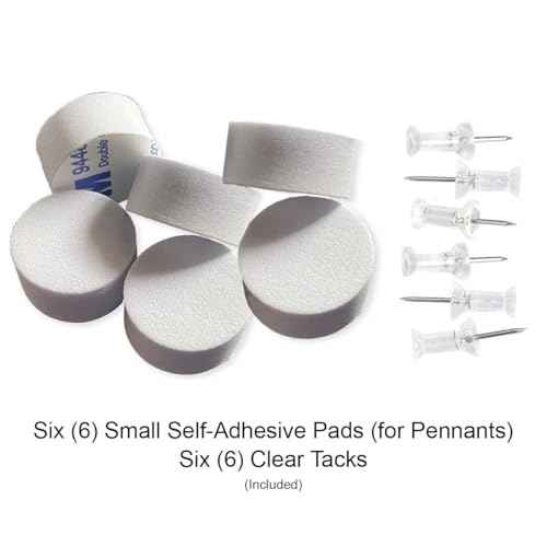 Los Angeles Lakers Pennant Flag and Wall Tack Pads Mounts