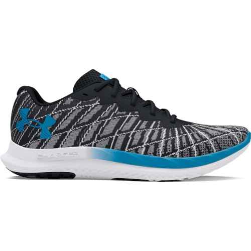 Under Armour Men's Charged Breeze 2, (004) Black/White/Capri, 9.5, US