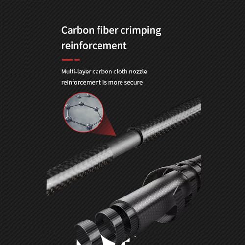 Carbon Fiber Trekking Poles with EVA Grip Lightweight Folding Walking SticksDrawstring Fixed for Hiking Running Mountainee...