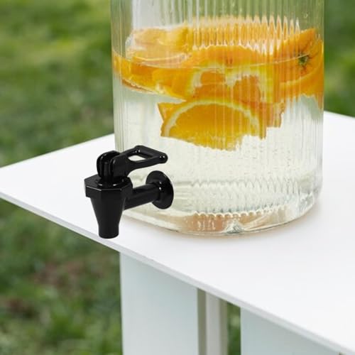 JECOMPRIS Beverage Dispenser Replacement Spigot with Child Lock and Elbow Protector 5.12 Inch Plastic Water Faucet for Dri...