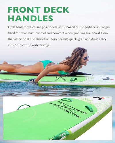 Mistral Stand Up Paddle Board, 11'6 x31''x6'' Inflatable SUP with Premium Paddleboard Accessories, Carry Bag, Dual Action ...