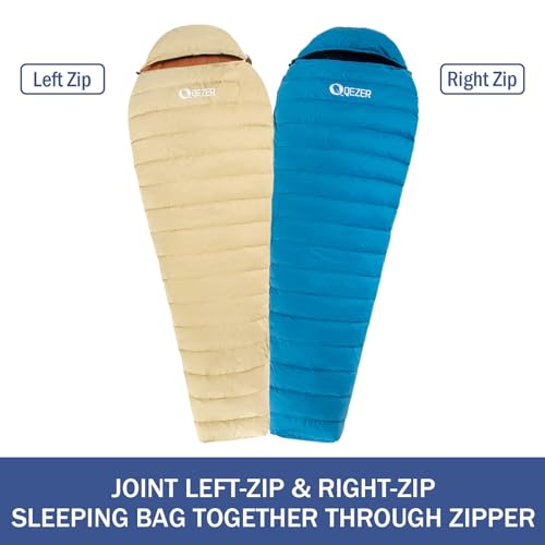 Ultralight Down Sleeping Bag for Adults with 600 Fill Power, Compact Sleeping Bag for Backpacking, Hiking and Camping