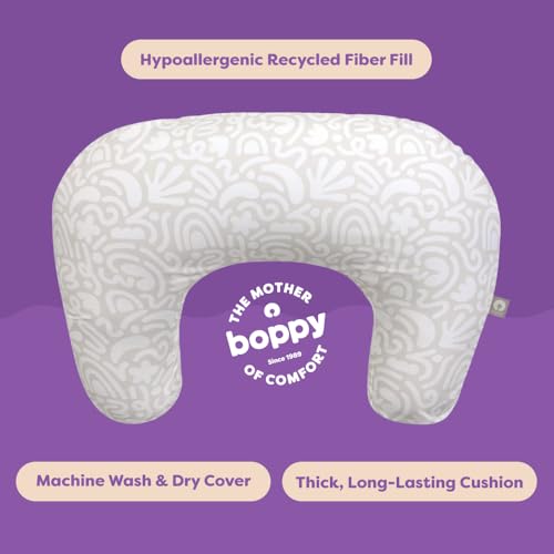 Boppy Nursing Pillow - Firm, Ergonomic U-Shaped Bottle and Breastfeeding Pillow with High Lift for Comfort and Support, Sp...