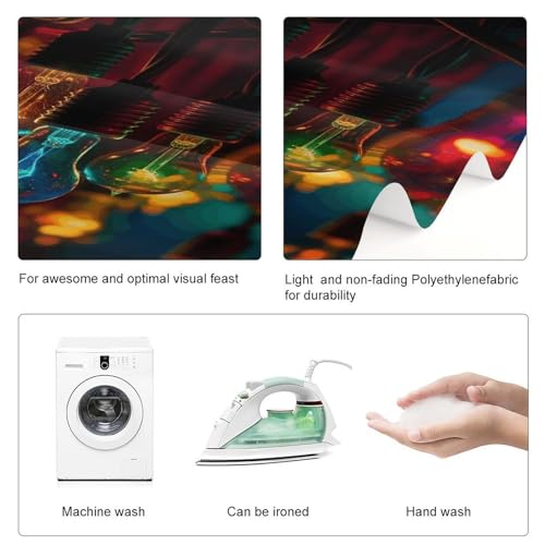 Colored Light Bulbs Backdrop Background for Photography High Density Polyester Fabric Background Banner Seamless Photo Boo...