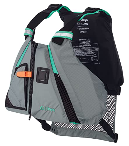 Onyx U.S. Coast Guard and Transport Canada Approved MoveVent Dynamic Paddle Vest for Adults for Kayaking, Canoeing, Stand ...