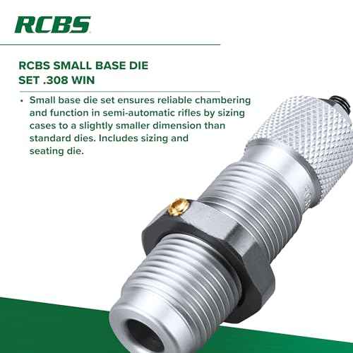 RCBS Small Base Sizer .308 Win, Small Base Sizing Die for .308 Winchester Semi-Auto Rifles