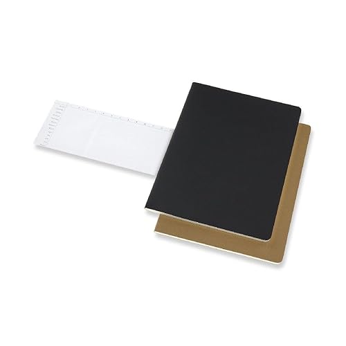 Moleskine Cahier Journal, Soft Cover, Large (5" x 8.25") Ruled/Lined, Black, 80 Pages (Set of 3)