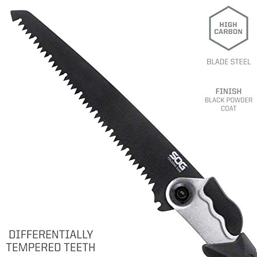 SOG FastHawk- Lighter, Faster, Agile Throwing Hatchet, Versatile Survival Tactical Axe & Folding Saw - Wood Saw, Hand Saw,...