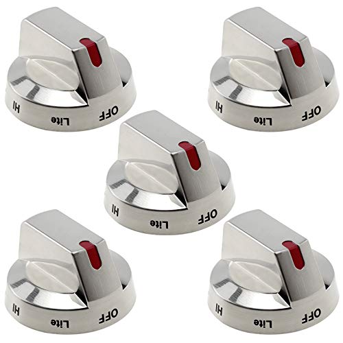 AMI PARTS DG64-00473A Gas Stove Knobs Compatible with Samsung Stove Knobs Replacement NX58F5700WS NX58K7850SS NX58H5600SS ...