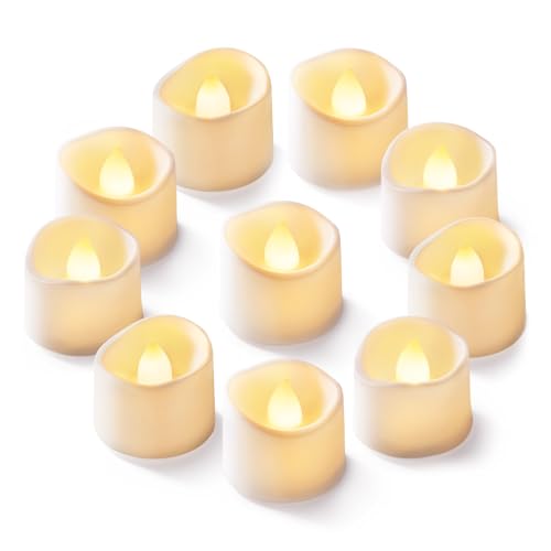 Homemory 24Pcs Flickering Flameless Candle Battery Operated, 200+Hours Fake Electric LED Tea Lights for Votive, Centerpiec...