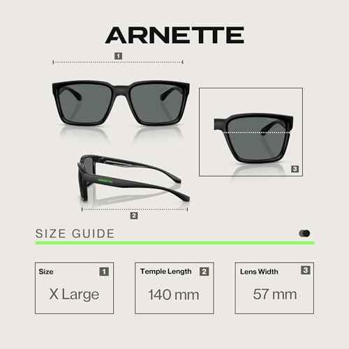 ARNETTE Plot Twist AN4346 Square Sunglasses for Men +BUNDLE with ACCESSORY EYEWEAR KIT