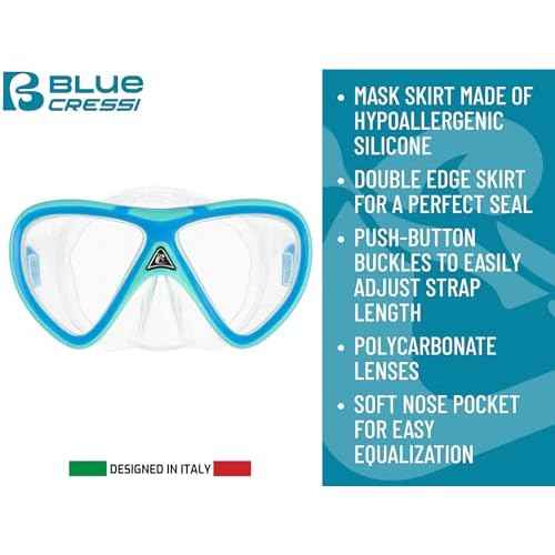 Cressi Mini Peg & Mini Island Mask & Snorkel Kits