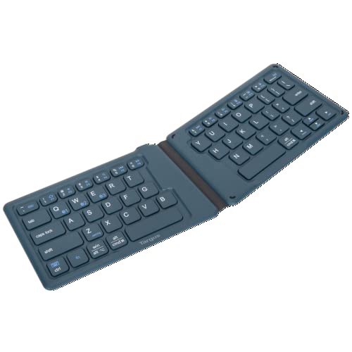 Targus Ergonomic Foldable Bluetooth Keyboard, Split Travel Keyboard Wireless, Rechargeable Portable Wireless Keyboard for ...