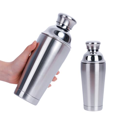 JWJIUEJIU 21oz Cocktail Shaker - Insulated Double Wall, Martini Shaker, Drink Shaker, No Stuck Twist Lid, Leakproof, Buil...