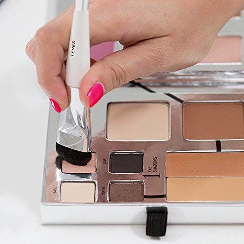 Woosh Beauty, Jetsetter Bundle in #2 Light Medium, Fold out Face Original, Essential Brush Set, Travel Case in Black