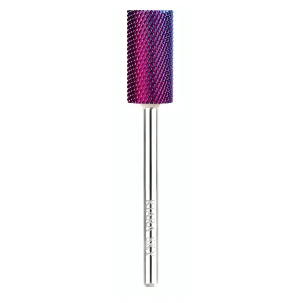 Kiara Sky Purple Drill Bits for E-File Nail Drill (Large Barrel (Fine))