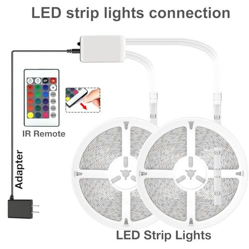 dalattin Led Lights for Bedroom 200ft, Smart Led Strip Lights with App Control Remote, RGB LED Light Strips, 24V Led Strip...
