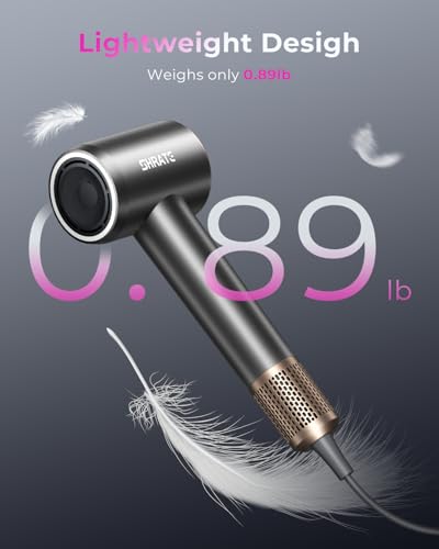 SHRATE Professional High Speed Ionic Hair Dryer | Ultra-Fast Drying | 500 Million Negative Ions | Low Noise | 160000 RPM |...
