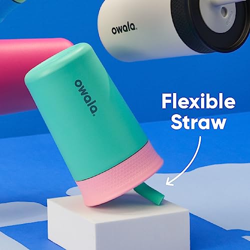 Owala Kids Insulation Stainless Steel Tumbler with Spill Resistant Flexible Straw, Easy to Clean, Kids Water Bottle, Great...