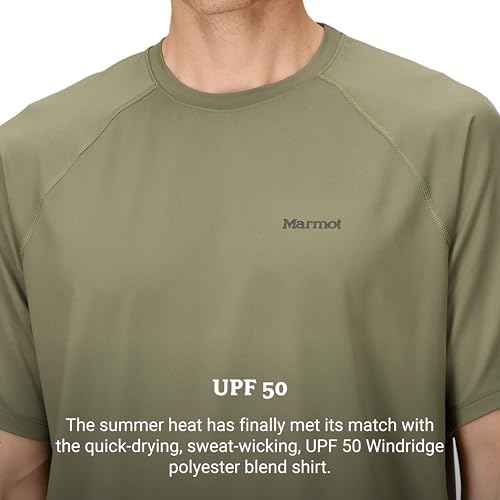MARMOT Men's Windridge Moisture-Wicking, Eco-Friendly, Breathable, UPF Short Sleeve Shirt