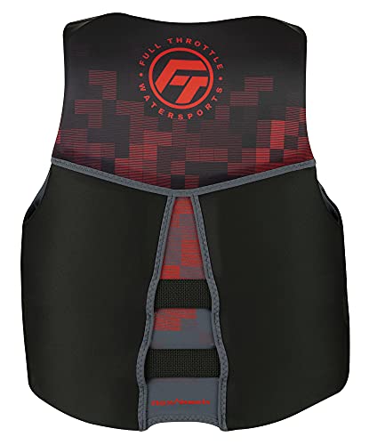 Full Throttle Adult Rapid Dry Neoprene USCGA Life Jacket for Water Sports, PWC & Boats