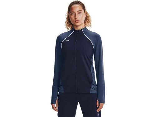 Under Armour Men's Standard Full Zip, Midnight Navy/White