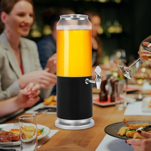 Gworobie Beer Tower Dispenser 3L/100oz - Beverage Dispenser with Spigot, Margarita Tower, Mimosa Tower,Heat/Ice Drink Disp...