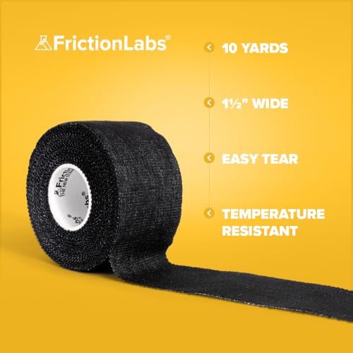 Friction Labs Athletic Finger Tape - Rock Climbing Tape for Skin Protection - 1.5” Zinc Oxide Tape - Protective Sports Tap...