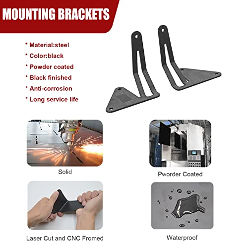 Compatible with 32'' LED Light Bar Hidden Bumper Mount Bracket Compatible with Chevrolet Colorado Fit GMC Canyon 4WD/2WD 2...