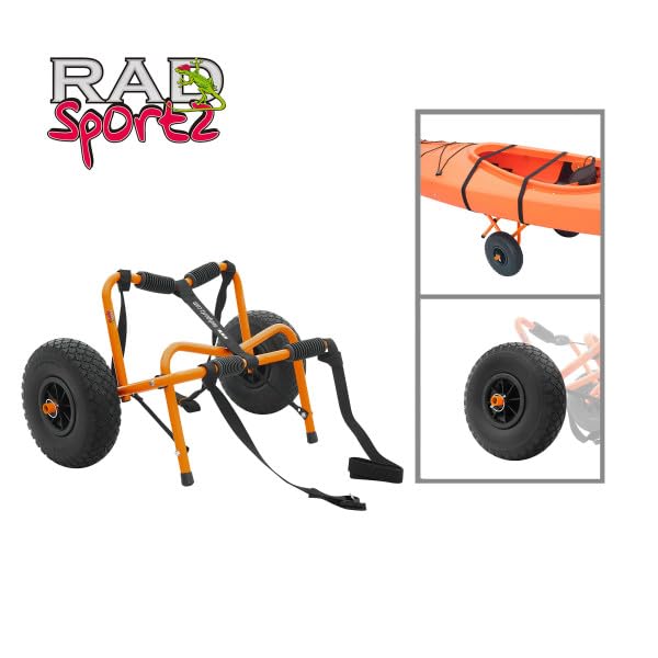 Kayak Cart – 150 Lbs Capacity Canoe Dolly with Airless Tires, Foldable Aluminum Frame, and Carrying Bag for Personal Water...
