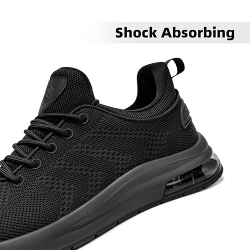 LARNMERN Men's Non Slip Work Shoes Waterproof Casual Walking Chef Kitchen Working Footwear Lightweight Breathable Snakers