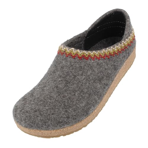 HAFLINGER Grizzly GZH Zigzag Felt Clog Wool Shoe