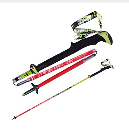 Hiking Poles 7001 Super-Hard Aluminum, Carbon Fiber Trekking Poles Lightweight Collapsible Folding Walking Sticks Included...
