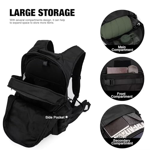 Mardingtop Tactical Molle Backpack for Men- 18L/28L EDC Hiking & Motorcycle Backpack