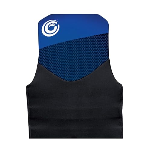 WOW Sports Life Jacket, US Coast Guard Approved Life Vest for Fishing, Kyaking, & Boating PFD, Blue - Small/Medium