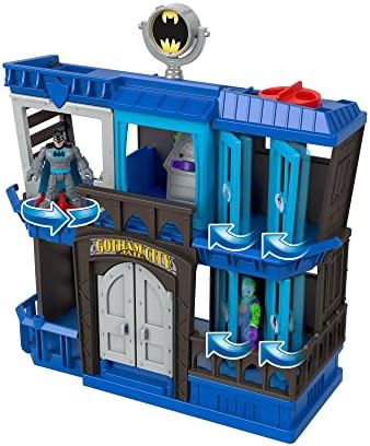 Fisher-Price Imaginext DC Super Friends Batman Toy Gotham City Jail Recharged Playset for Preschool Pretend Play Kids Ages 3+ Years