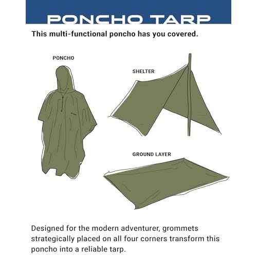 FROGG TOGGS Unisex Waterproof Breathable Poncho Tarp