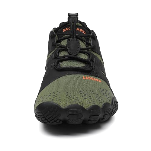 SAGUARO Barefoot Shoes for Men – Wide Toe Box Zero Drop Minimalist Shoes Trail Runner Sneakers