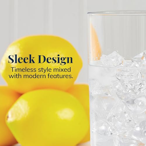 US Acrylic Classic Clear Plastic Reusable Drinking Glasses (Set of 6) 16oz Water Cups | BPA-Free Tumblers, Made in USA | T...